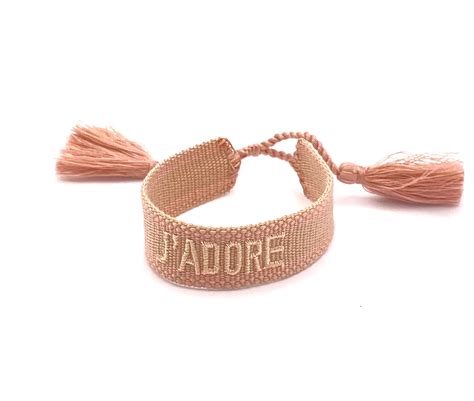 j'adore armband stoff